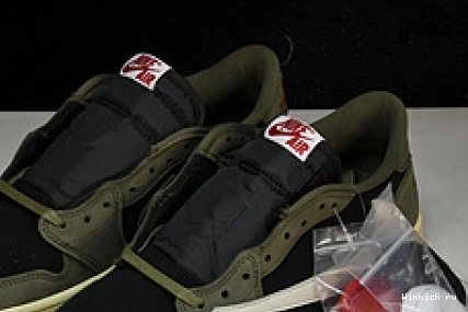 Air Travis 1 Low x OLIVE BLACK OG Scott Jordan 0707